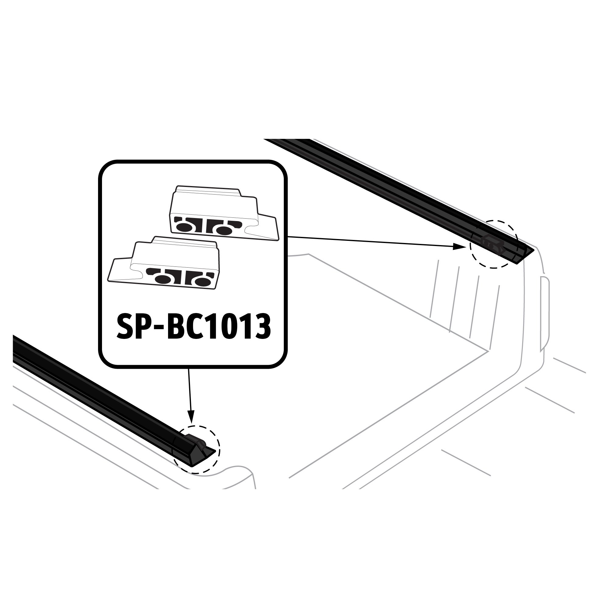 For T1 - Tension Plate Pair with Screws | V1 - Check Serial # | Left & Right Pair | SP-BC1013