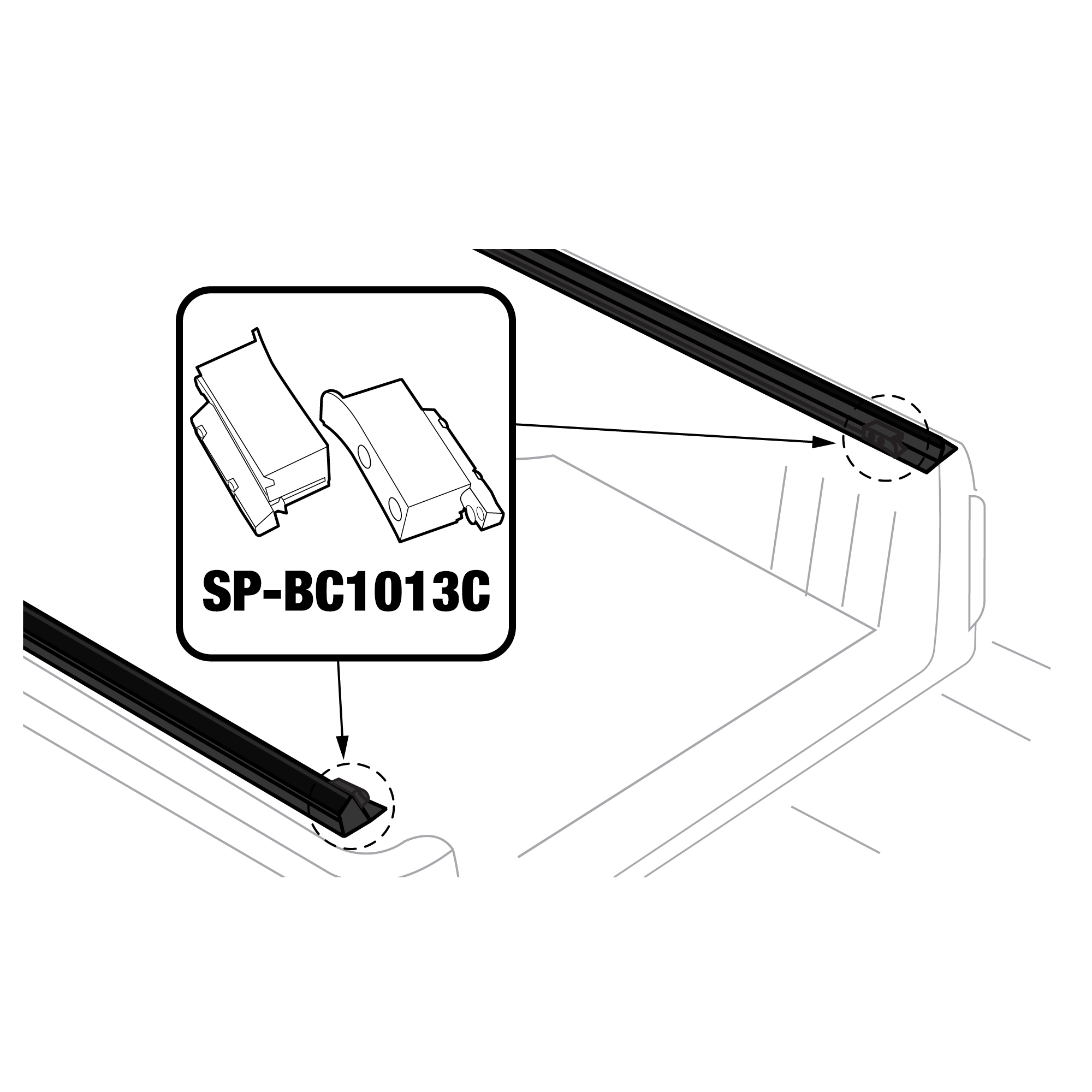 For T1 - Tension Plate Pair with Screws | V3 - Check Serial # | Left & Right Pair | SP-BC1013C