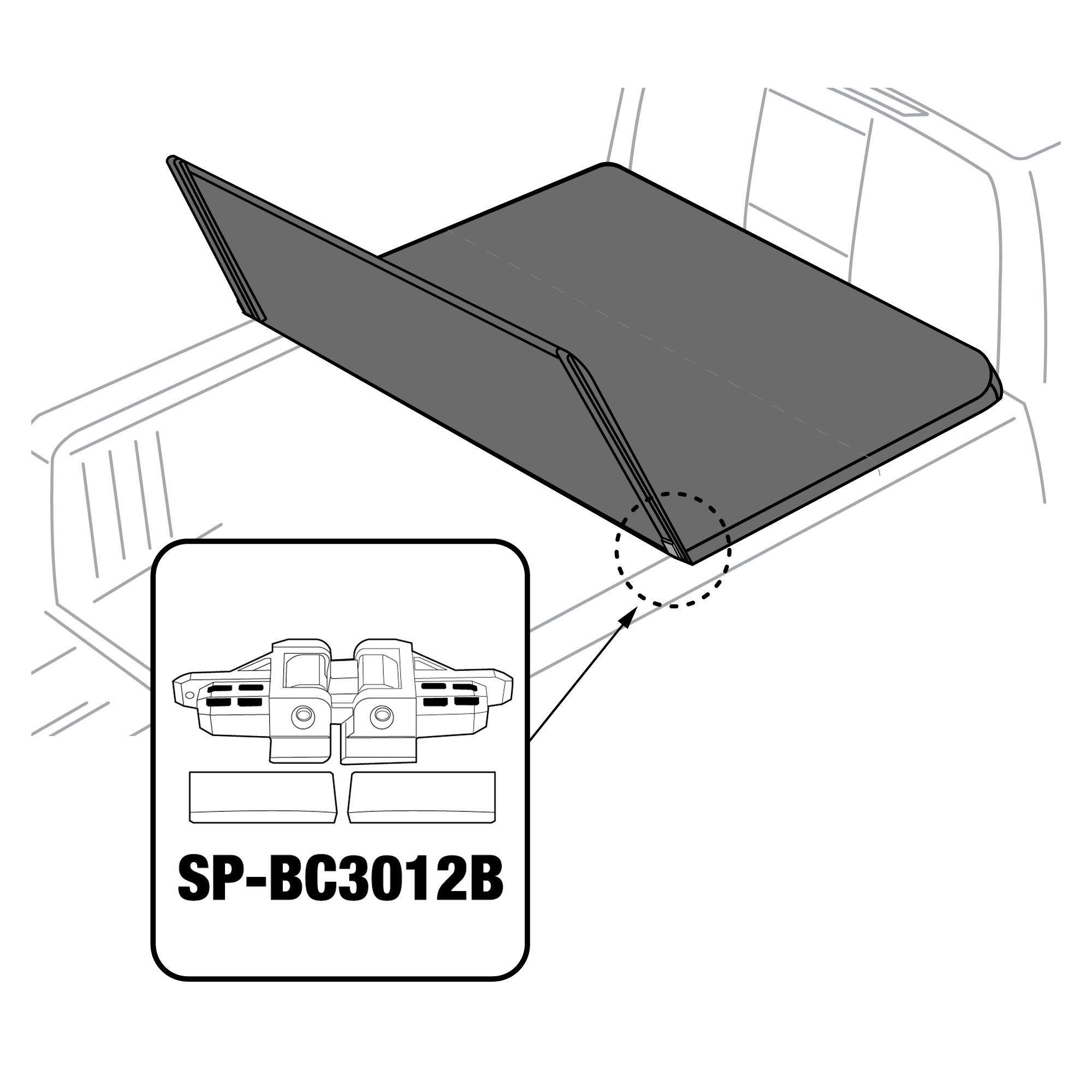For T3 - Side-Hinge with Foam - Rear/Passenger Side | 2 Sets | SP-BC3012B