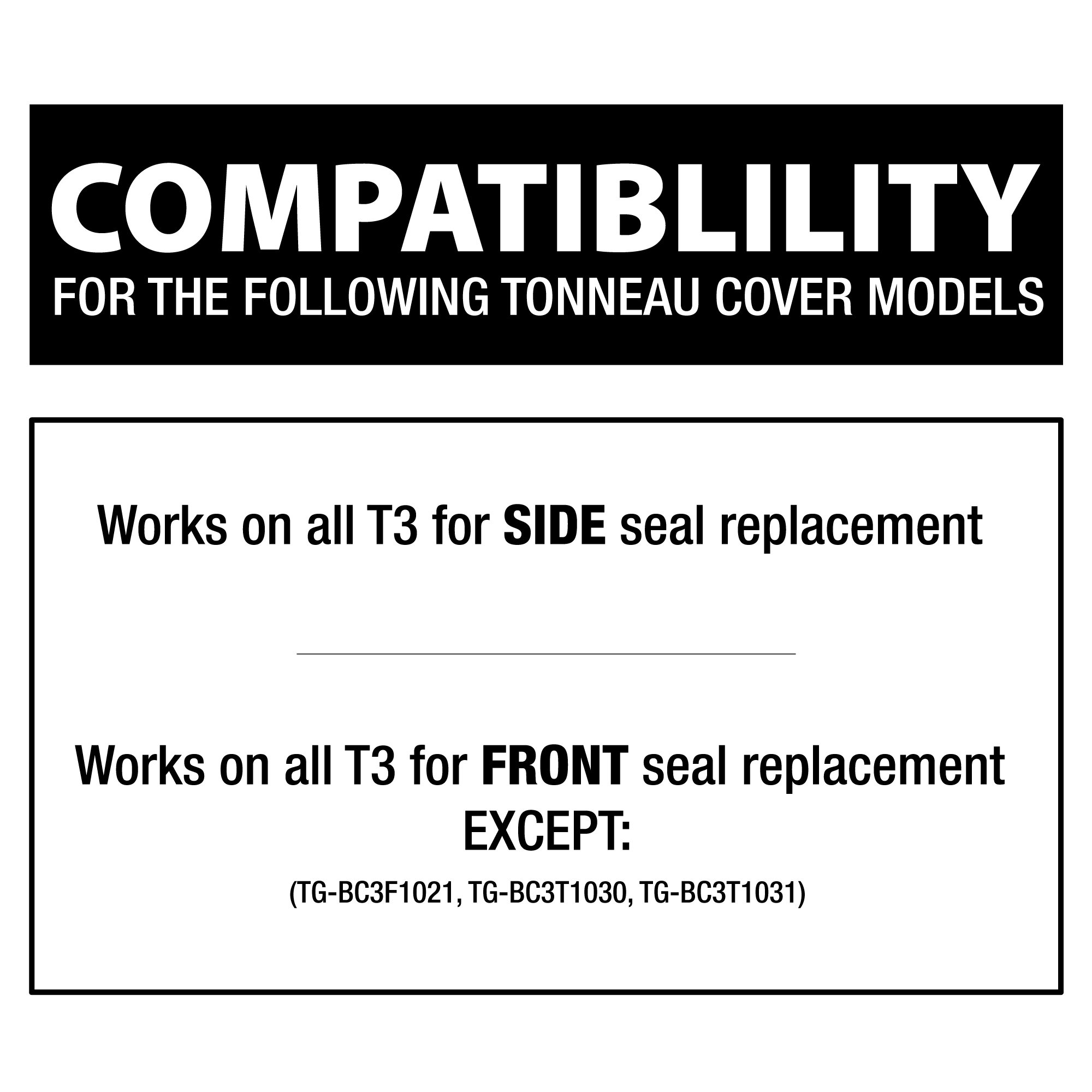 For Most T3 Models - Q-Type Seal - Front or Side | 65