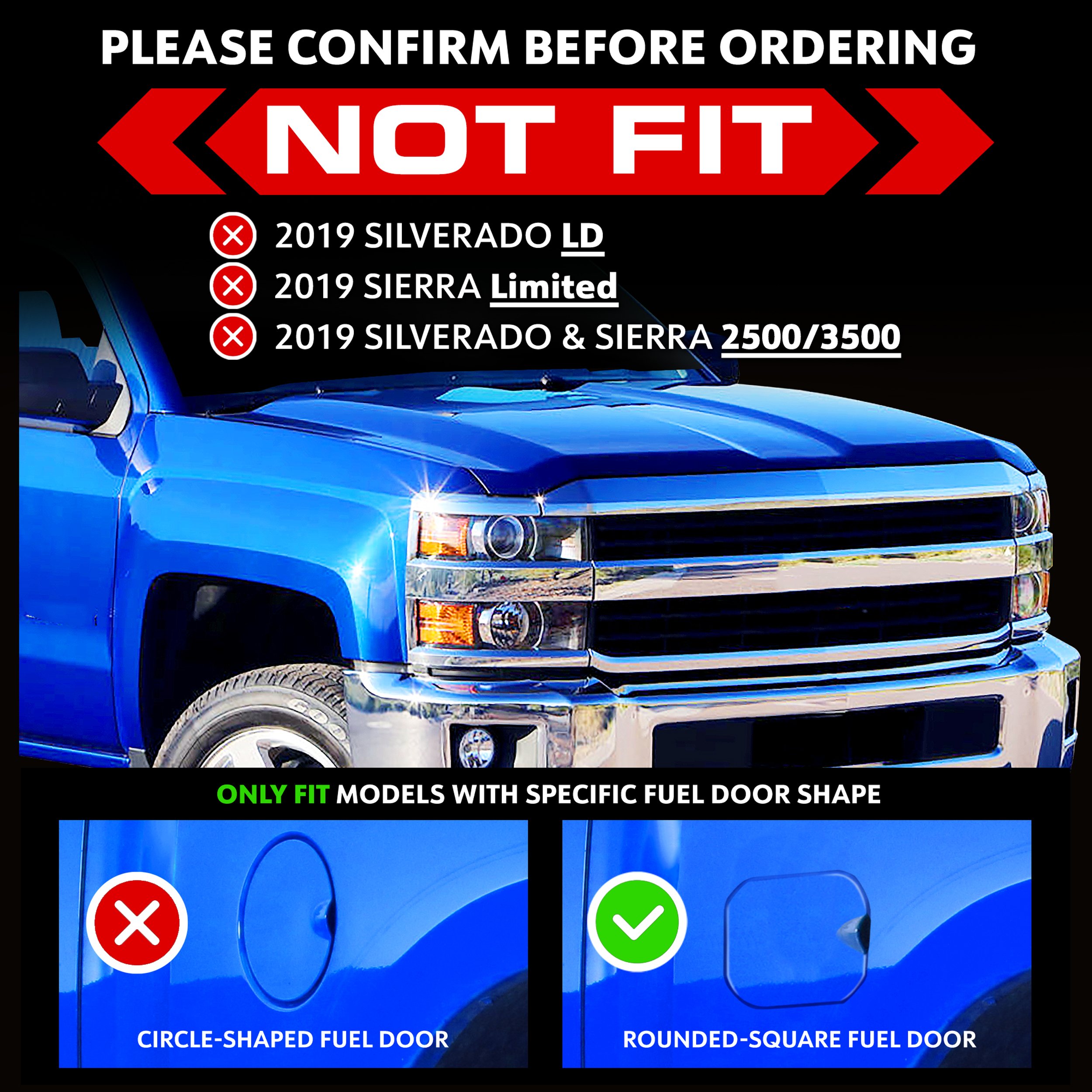 TYGER Access fit 2019-2025 Chevy Silverado GMC Sierra 1500; 2020-2025 2500 3500HD | Crew Cab