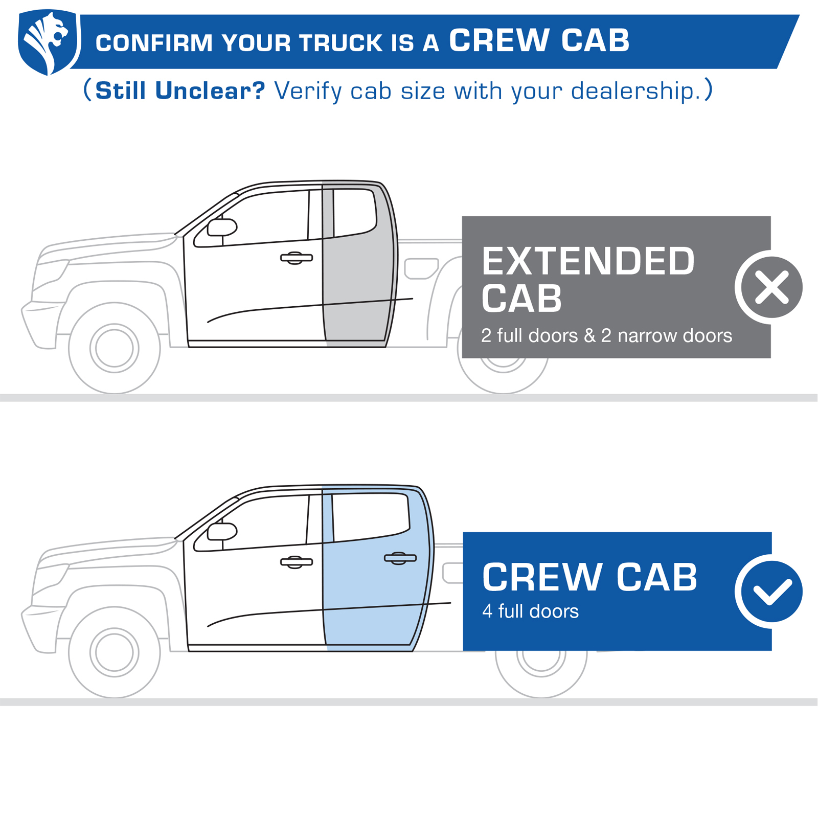 TYGER Access fit 2015-2025 Chevy Colorado GMC Canyon | Crew Cab