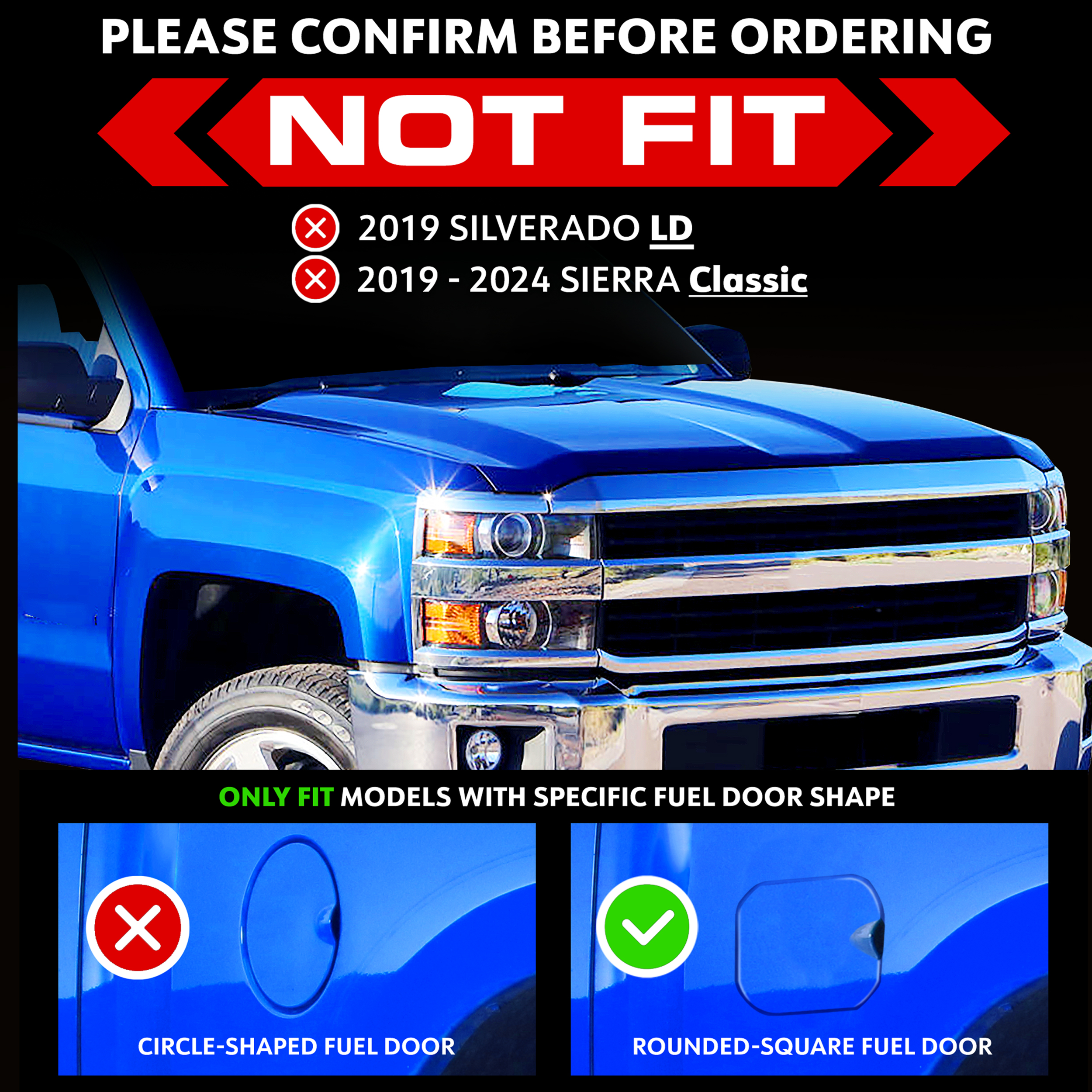 TYGER T2 Low Profile Soft Roll-up fit 19-24 Silverado/Sierra 1500 New Body | 5'10