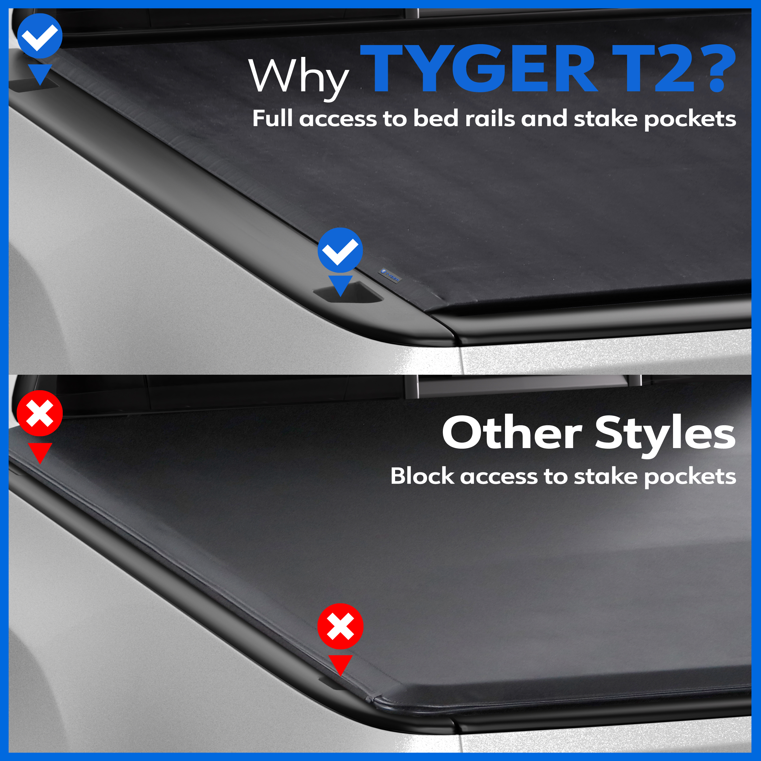 TYGER T2 Low Profile Soft Roll-up fit 09-18 Ram 1500; 10-24 2500 3500; 19-24 Classic | 6'4