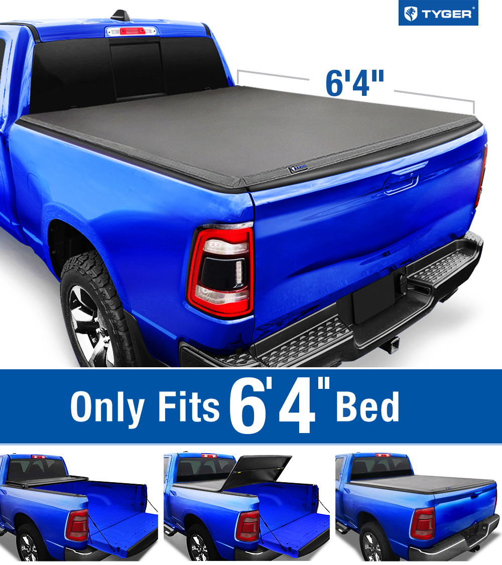 T3 Soft Tri Fold Fit 2019 2020 Ram 1500 6 4 Bed Tg Bc3d1045