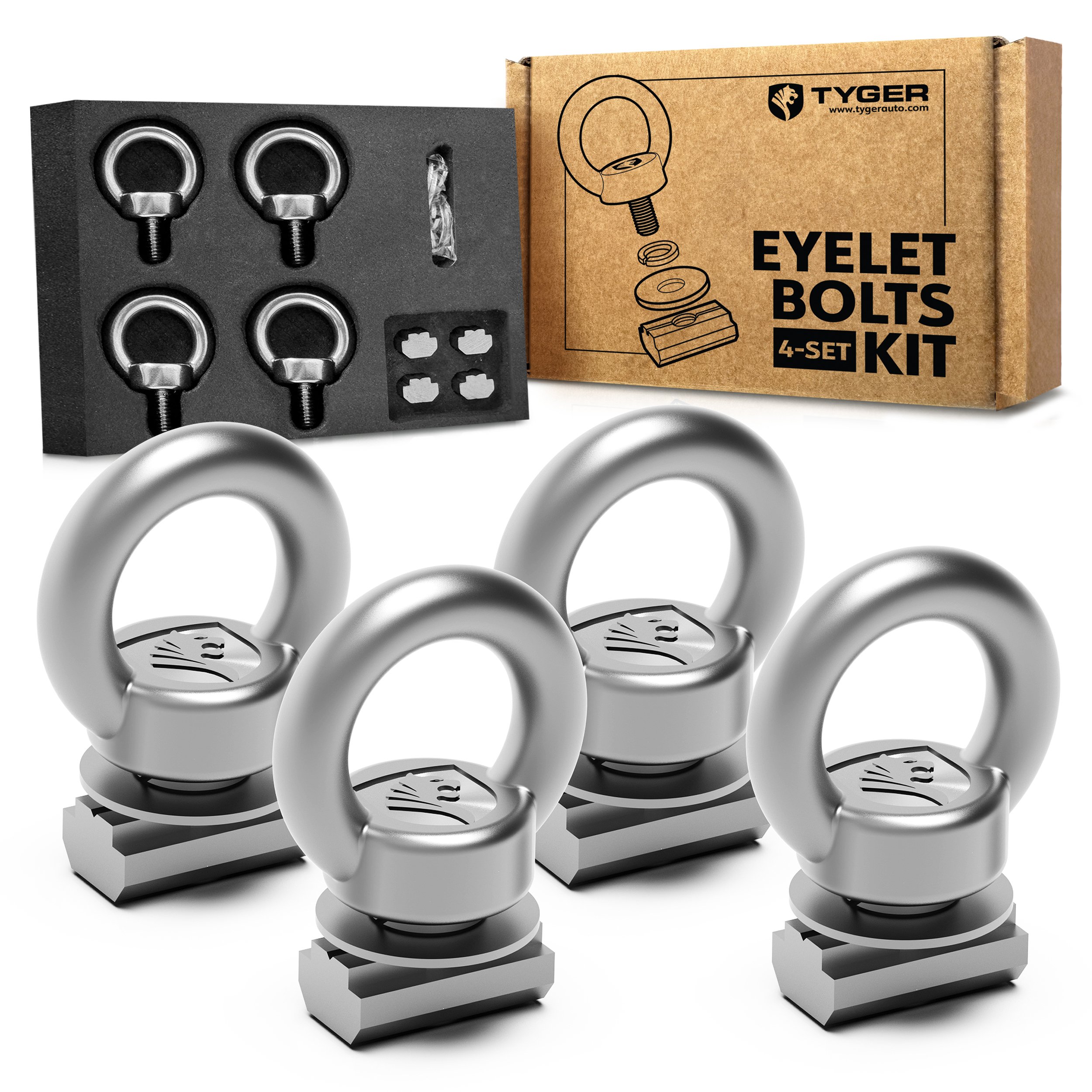 Add-on Eyelet Bolt Adventure Kit for Roof Racks | 4 Sets