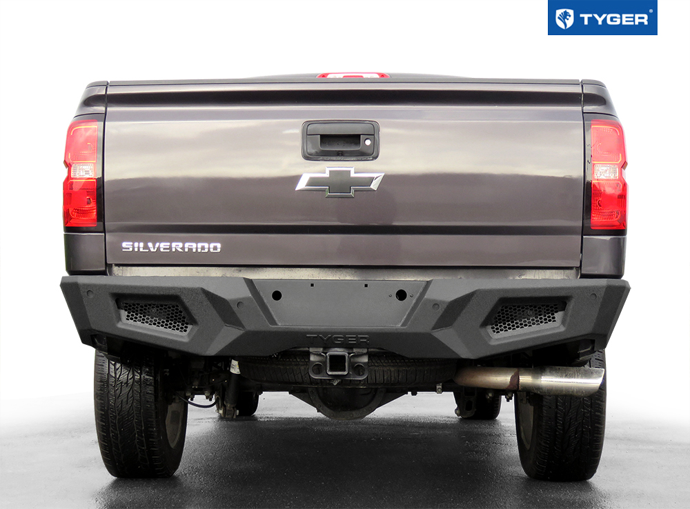 TYGER FURY Rear Bumper Fit 2014-2018 Silverado/Sierra 1500 | Textured Black TG-BP9C80498