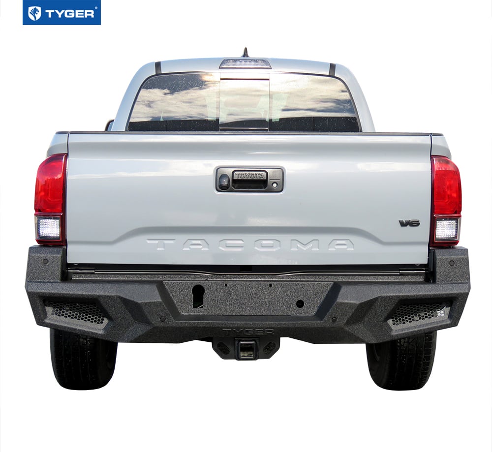 TYGER FURY Rear Bumper Fit 2016-2020 Tacoma | Textured Black TG-BP9T80198