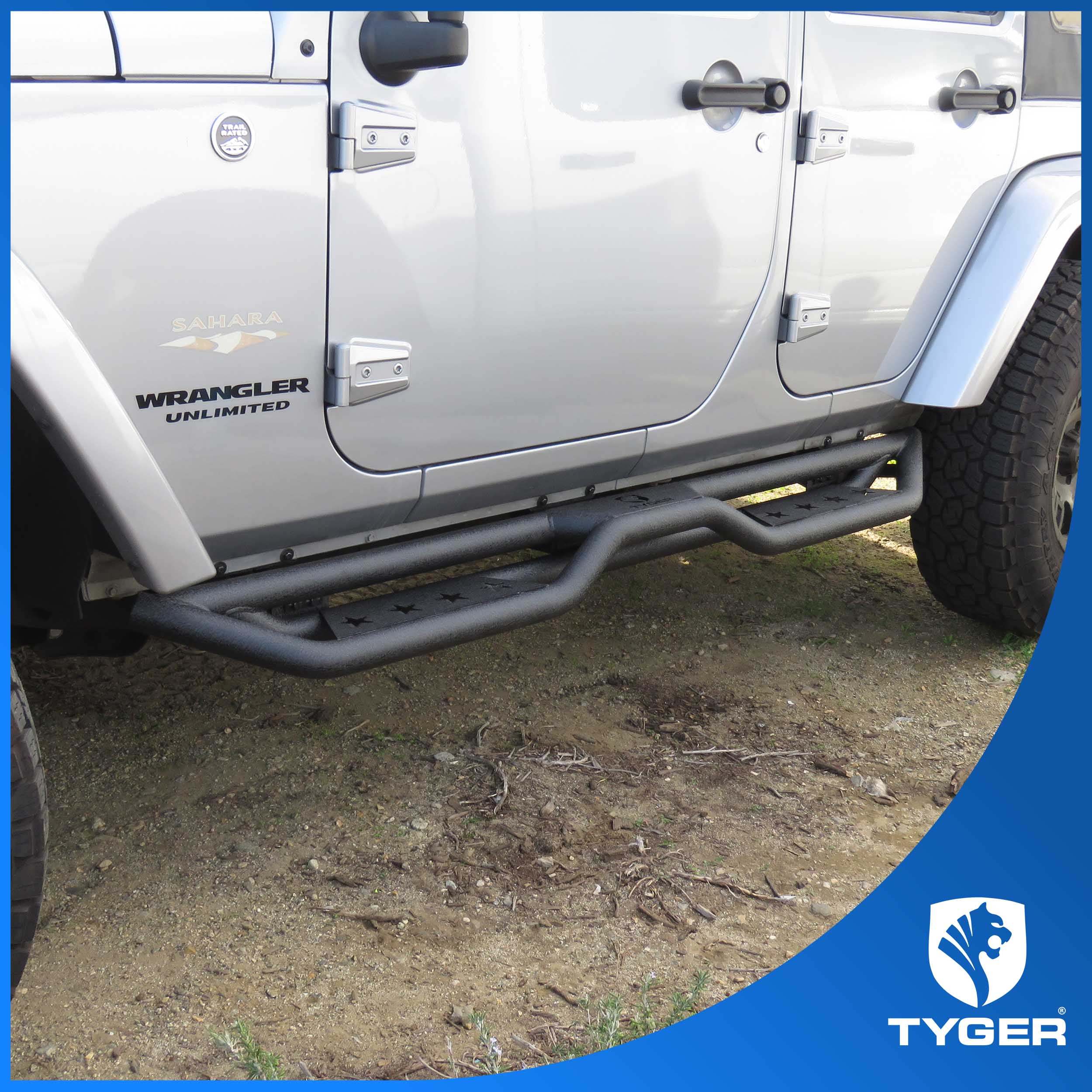 TYGER Star Strider fit 2007-2018 Jeep Wrangler JK 4-Door (Exclude JL)