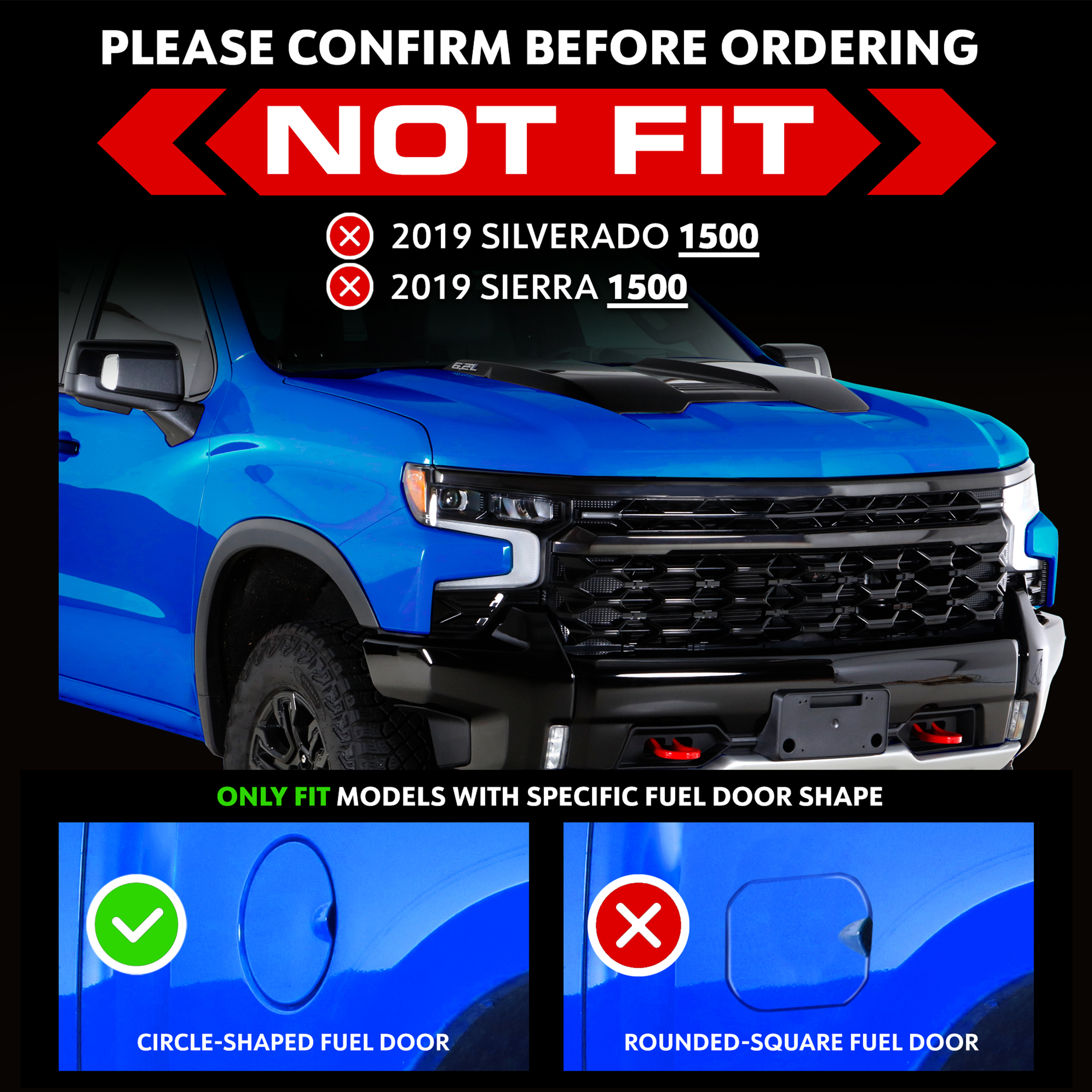 Tyger Trax fit 07-18 Silverado/Sierra 1500; 07-19 2500 3500HD | Crew Cab